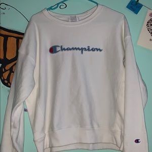 Women’s White Champion Sweatshirt